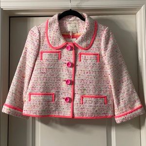 NWT KATE SPADE ADDIE TWEED JACKET CONFETTI